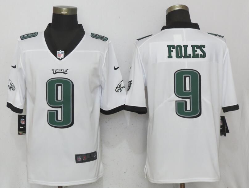 Men Philadelphia Eagles #9 Foles White Vapor Untouchable Limited Nike NFL Jerseys->->NFL Jersey